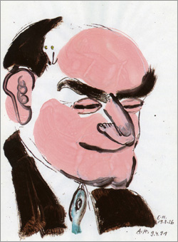 Georg Groddeck, Karikatur