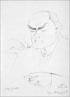 Georg Groddeck, Caricature