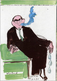 Georg Groddeck, Karikatur