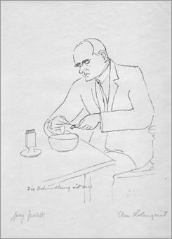 Georg Groddeck, Caricature